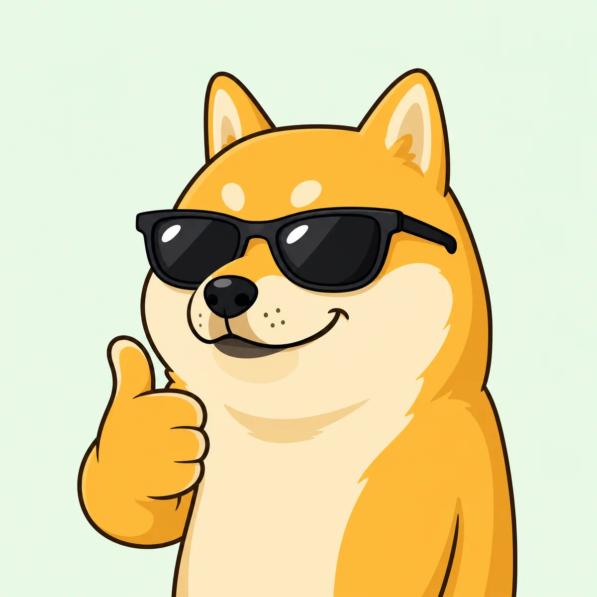神烦狗Doge竖大拇指表情包网络热图